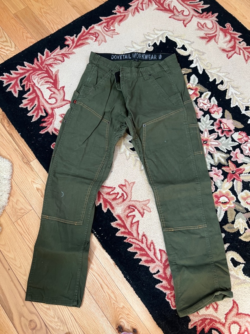 Womens Olive Green Utility Pants
